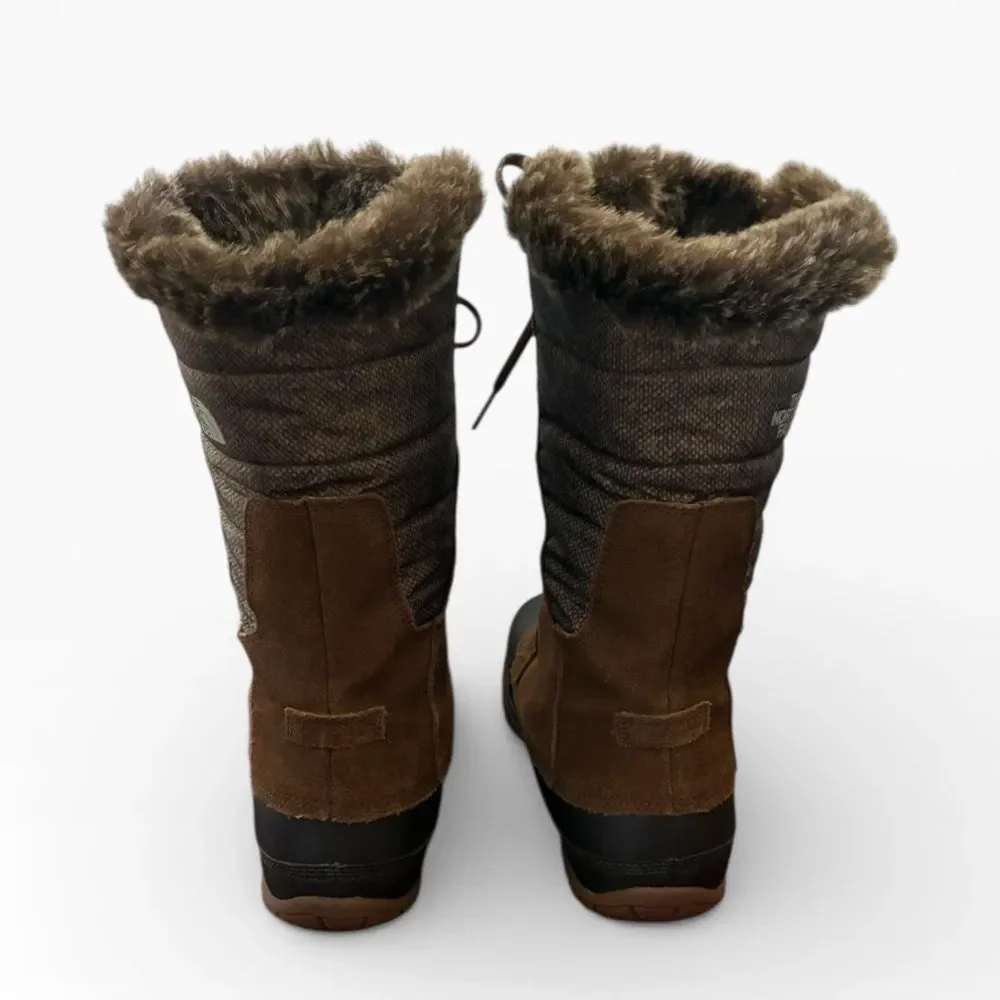 The North Face Brown and Tan Winter Boots